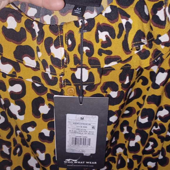Who What Wear Womens Medium Leopard Dress NWT - Picture 2 of 4